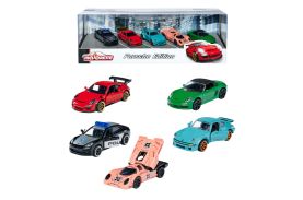 Majorette set 5 masinute metalice porsche cu suspensii - 212053171