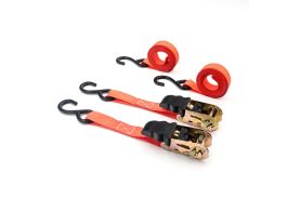 Set 2 chingi cu clichet, rezistență la 680 kg/chingă – 25 mm × 3 m – Carguard