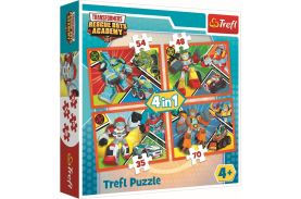 Puzzle trefl 4in1 academia transformers