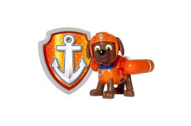 Figurina si insigna paw patrol zuma salvamar 6.3 cm