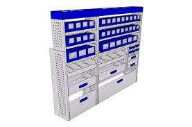 Sistem mobilier modular pe partea dreapta Provan 57-1-152-00 pentru OPEL Movano 2021, ampatament L4 (4035 mm), inaltime H3 (2760 mm)