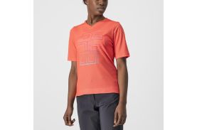 Jersey Castelli Trail Tech W de dama Corai XS