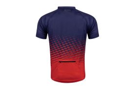 Tricou maneca scurta Force MTB Angle, albastru/rosu, 4XL