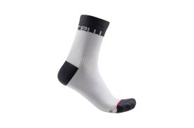 Sosete Castelli Velocissima 12 de dama Alb/Antracit L/XL 39-41