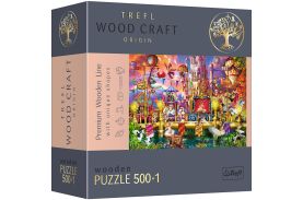 Puzzle trefl din lemn 500+1 piese lumea magica