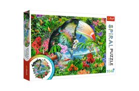 Puzzle trefl spiral 1040 piese animale tropicale