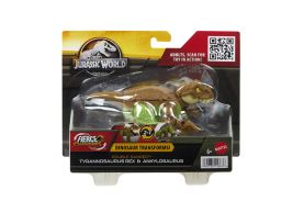 Jurassic world fierce changers double danger dinozaur transformabil tyrannosaurus rex si ankylosaurus maro