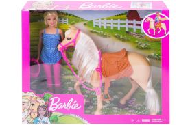 Barbie set papusa cu cal