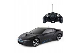 Masina cu telecomanda bmw i8 negru cu scara 1 la 18