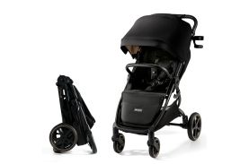 Carucior sport, ultra compact, kinderkraft mitzy, 0-22 kg, black ink
