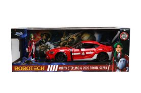 Jada robotech set masinuta metalica si figurina mirya sterling si toyota supra scara 1:24