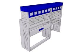 Sistem mobilier modular pe partea stanga Provan 57-1-117-00 pentru RENAULT Trafic 2014, ampatament L1 (3098 mm), inaltime H1 (1971 mm)