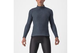 Tricou cu maneca lunga Castelli Cold Day 2nd Layer Bleumarin XS