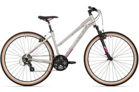 Bicicleta Rock Machine Crossride 100 Lady 29 Gloss Grey/Grey/Crimson 19.0 - (L)