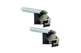 Sistem Bare transversale Green Valley Crossbar aluminiu pentru AUDI A3 5 usi Hatchback, model 2004-2012, Sistem cu prindere pe bare longitudinale integrate