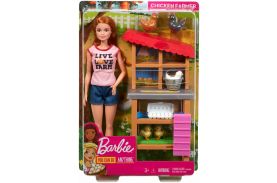 Barbie cariere set mobilier cu papusa la ferma