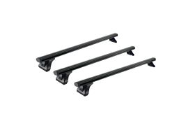 Sistem de 3 bare transversale aluminiu CRUZ 925-102 Alu Cargo Dark AF pentru Nissan NV250 L2 (I - rear doors) (2019-->) cu puncte fixe