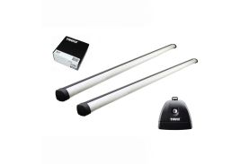 Bare transversale Thule Rapid System Profesional pentru FIAT Qubo, 4/5 usi MPV, model 2008 - 2017, Sistem cu prindere in puncte fixe