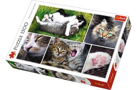 Puzzle trefl 1500 viata pisicilor