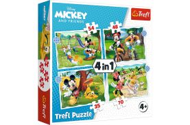 Puzzle trefl 4in1 mickey mouse ziua deosebita
