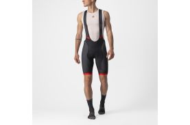 Pantaloni scurti cu bretele Castelli Competizione Kit Negru/Rosu XL