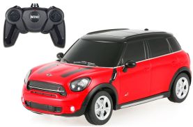 Masina cu telecomanda mini cooper s countryman rosu cu scara 1 la 24