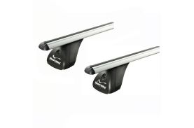 Sistem Bare transversale Green Valley ORIGINAL aluminiu pentru RENAULT Megane II, 5 usi Hatchback, model 2003-2008, Sistem cu prindere in puncte fixe