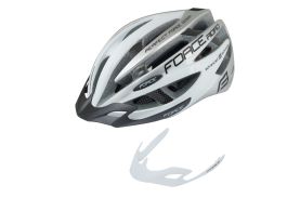 Casca FORCE ROAD Alb/gri L-XL (58-63 cm)