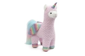 Lamacorn cu aripioare curcubeu 40cm