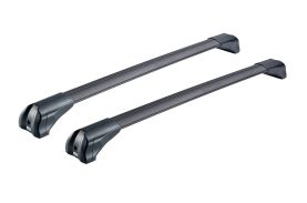 Bare transversale din aluminiu CRUZ Airo Fuse Dark 106, 925-737, pentru Mercedes GLE Coupe 5d (C167 - fixpoint) (2020 -> prezent), Sistem cu prindere in puncte fixe