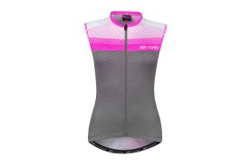 Tricou ciclism fara maneci Force F Acceler, gri/roz, XS