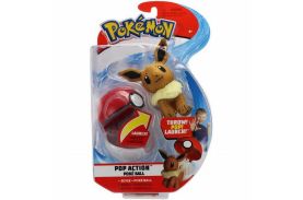 Pokemon figurina eevee in bila lansatoare
