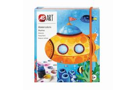 Set desen as art acuarela peisaj marin