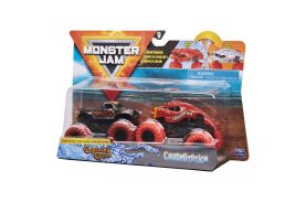 Monster jam set 2 masinute blestemul capitanului si crush station color change