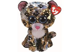 Plus ty 15cm boos leopardul sterling cu paiete