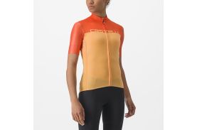 Tricou cu maneca scurta Castelli Velocissima de dama Galben/Portocaliu S