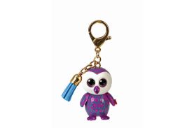 Plus breloc ty 8.5cm mini boos moonlight bufnita mov