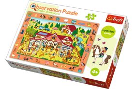 Puzzle trefl 70 de observatie in vizita la grajduri