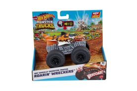 Hot wheels monster truck roarin wreckers tiger shark cu functii si sunete scara  1:43