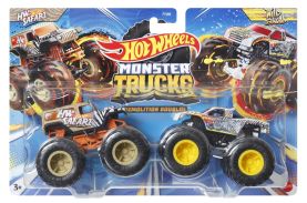 Hot wheels monster truck set 2 masini scara 1 la 64 hw safari si wild streak