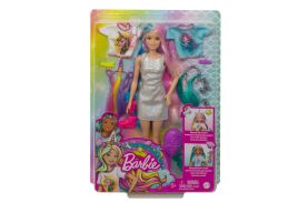 Papusa barbie set de joaca parul stralucitor