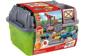 Hape set trenulet constructii