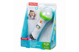 Microfon canta si inregistreaza limba romana fisher price