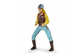 Papo figurina calareata albastra