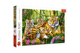 Puzzle trefl 500 familie de tigri