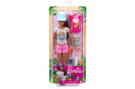 Barbie set de joaca in drumetie papusa cu accesorii _ gRN66