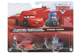 Cars3 set 2 masinute metalice cave fulger mcqueen si pitstoposaurus