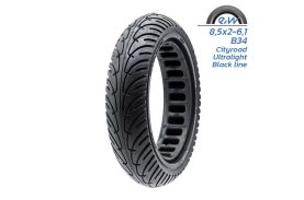 Anvelopa plina trotineta Ultralight pentru Xiaomi 8.5×2 6.1/B34 - Black Line