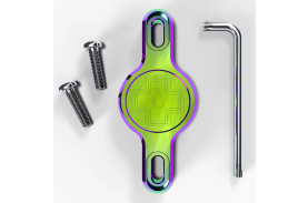 Suport Apple AirTag pentru cadru Muc-Off Secure Tag Holder V2 Iridescent