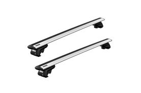 Bare transversale Thule Evo Raised Rail Wingbar Evo pentru SKODA Yeti 5 usi SUV, model 2009 - prezent, Sistem cu prindere pe bare longitudinale
